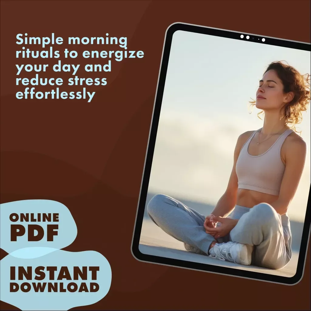 Morning Joy Rituals for a Stress-Free Day: Your Go-To Checklist | Digital Download eBook, Morning Routine Guide, Productivity & Wellness Self-Care Planner