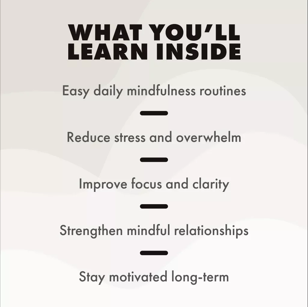 Mindful for Life: Your Long-Term Lifestyle Guide to Inner Calm | Digital Download eBook, Checklist & Long-Term Mindfulness Lifestyle Guide for Daily Calm and Balance
