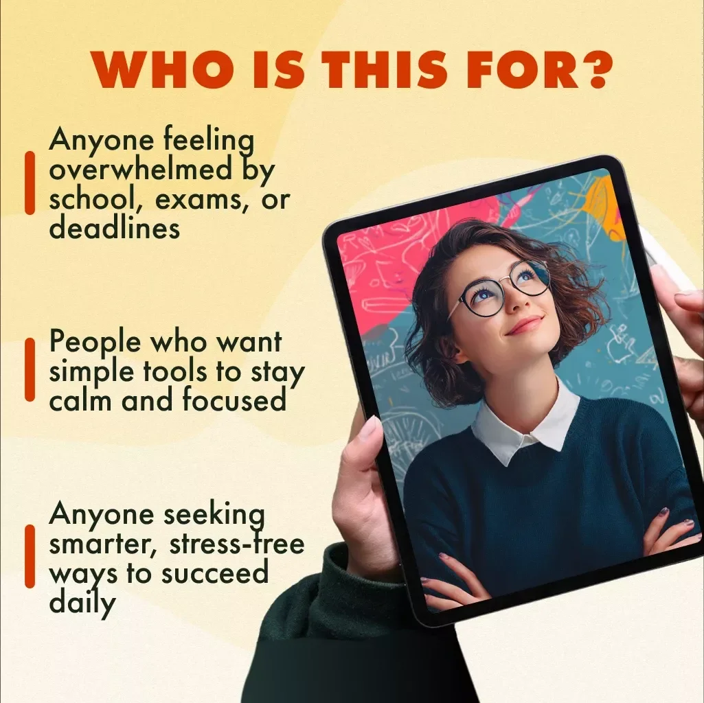 Stress-Free Student: Simple Techniques to Thrive | Stress Management Techniques for Students | Digital Download Guide, eBook & Checklist