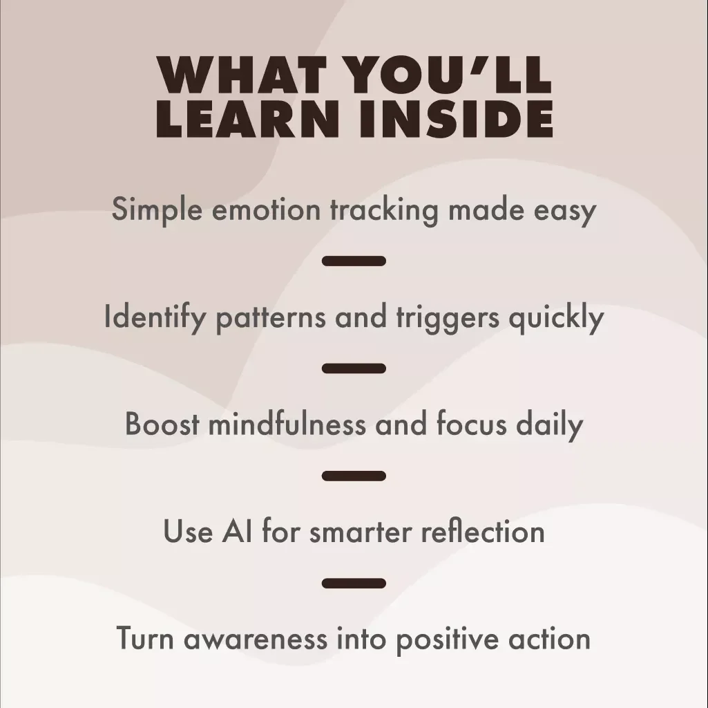 Feelings at a Glance: Your Emotion Check-In Template Guide | Digital Download eBook & Printable Checklist for Emotional Awareness