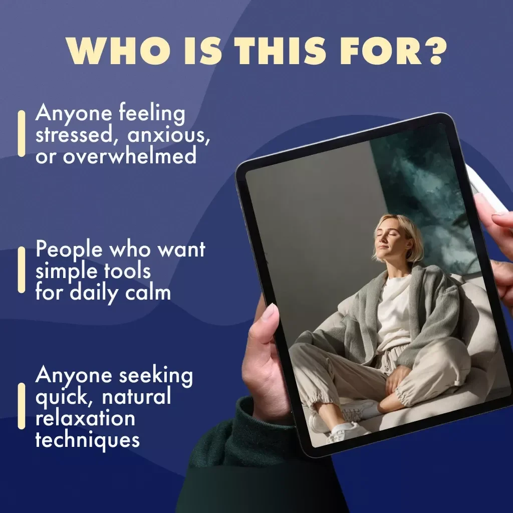 Breathe It Out: Your Ultimate Stress Relief Breathing Checklist | Digital Download for Stress Relief Breathing Exercises, Anxiety & Relaxation