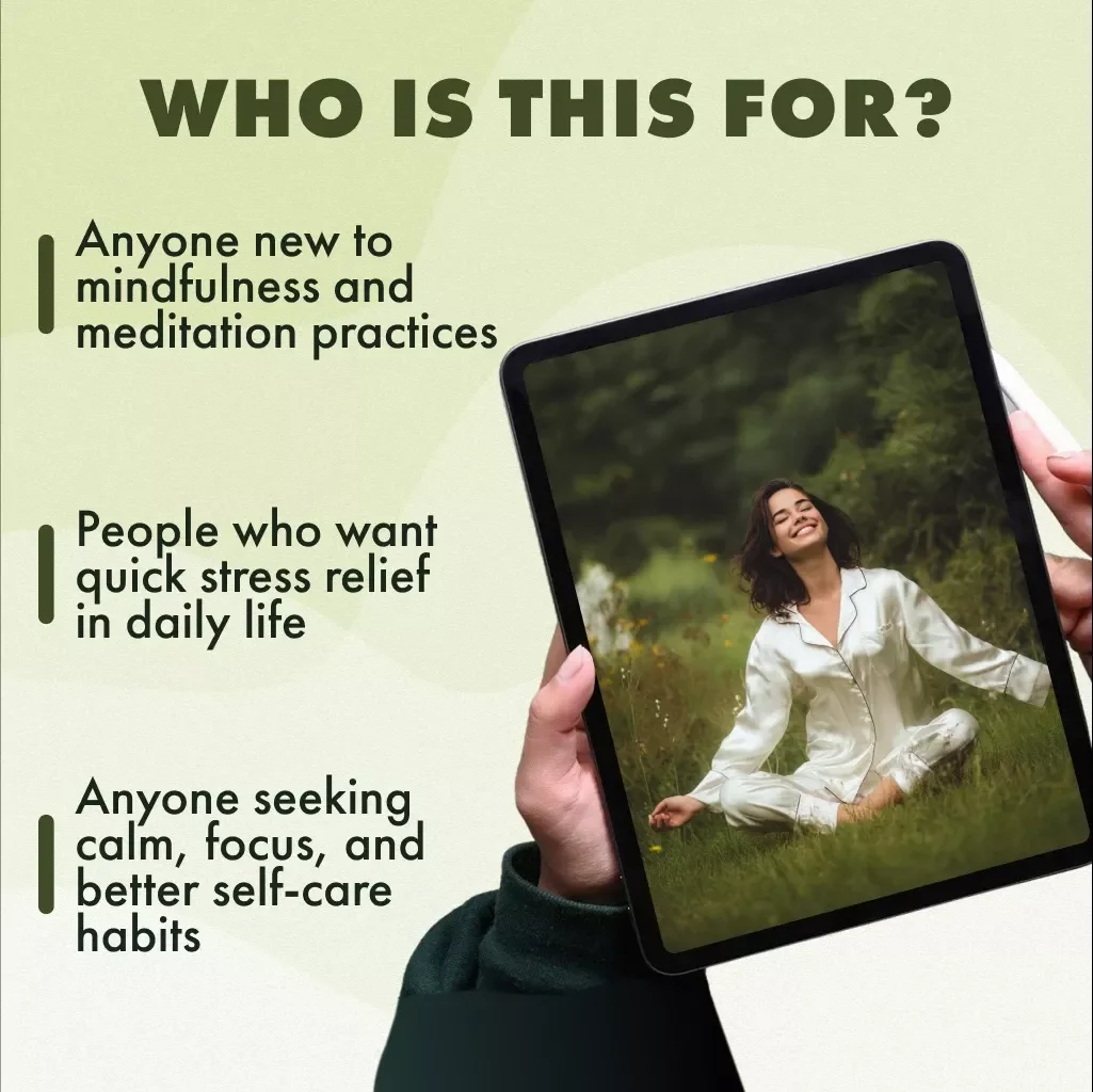 Breathe Easy: A Beginner’s Guide to Mindful Breathing | Guided Imagery for Stress Relief Handbook | Digital Download eBook & Checklist for Relaxation, Focus, and Daily Wellness