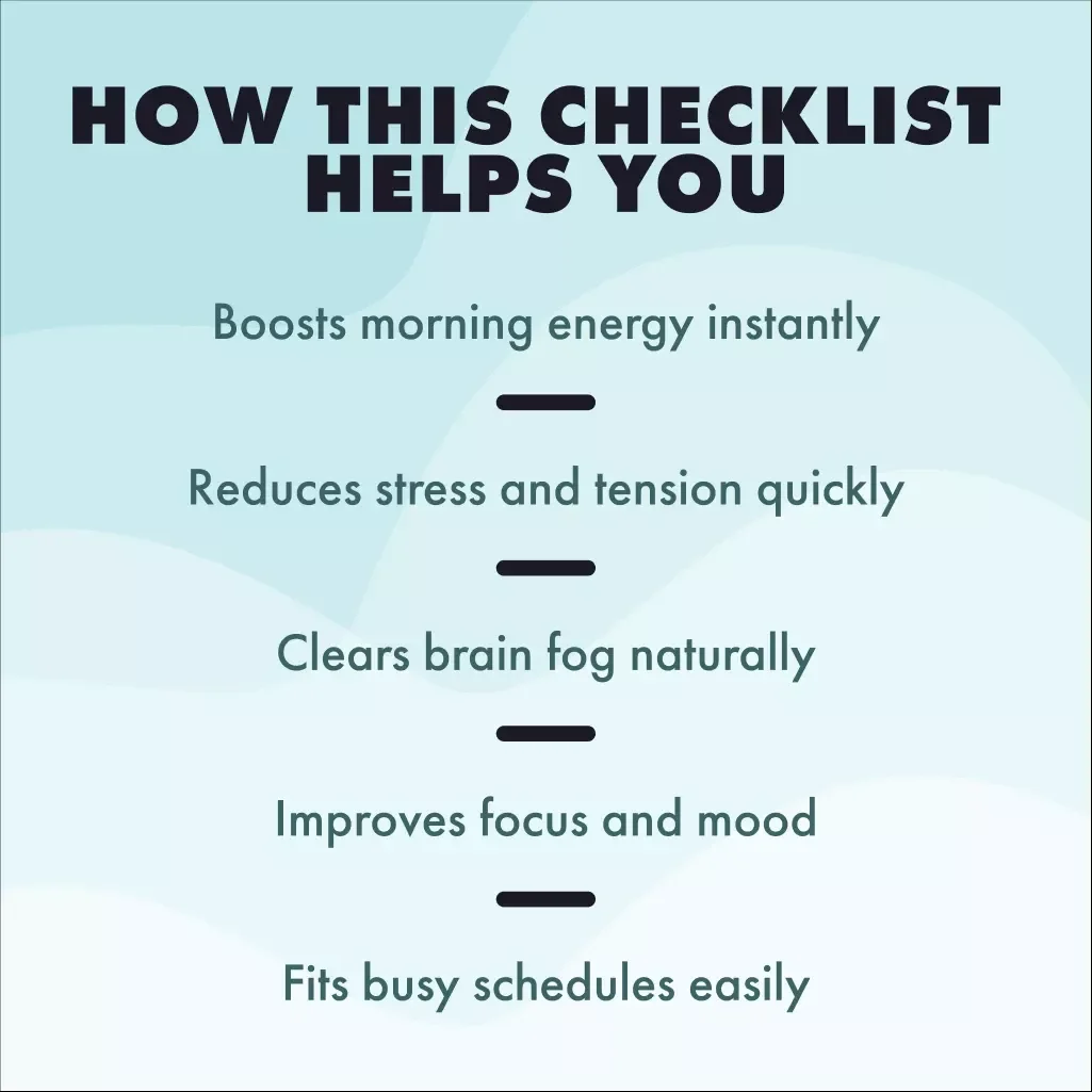 Morning Breathwork for Energy – Under 5 Minutes Checklist | Daily Energy Boost, Quick Morning Routine, Digital Wellness Download