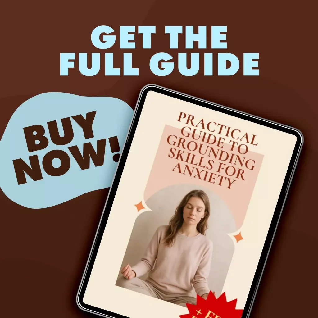 Practical Guide to Grounding Skills for Anxiety | Digital Grounding Skills Guide for Anxiety Relief, Coping Techniques & Stress Support eBook