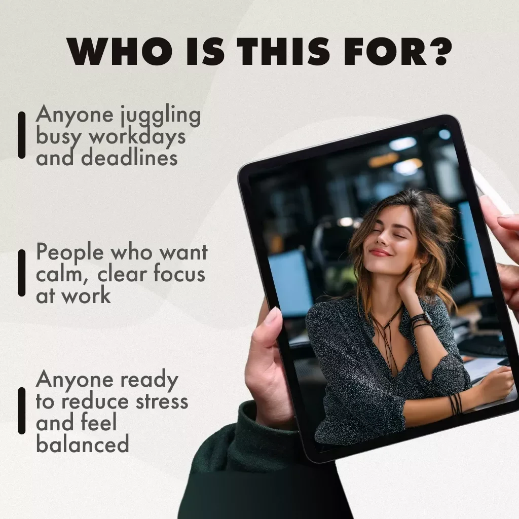 Calm at Work: Smart Strategies to Manage Stress and Boost Focus | Digital Guide for Professionals | How to Manage Stress at Work eBook & Checklist