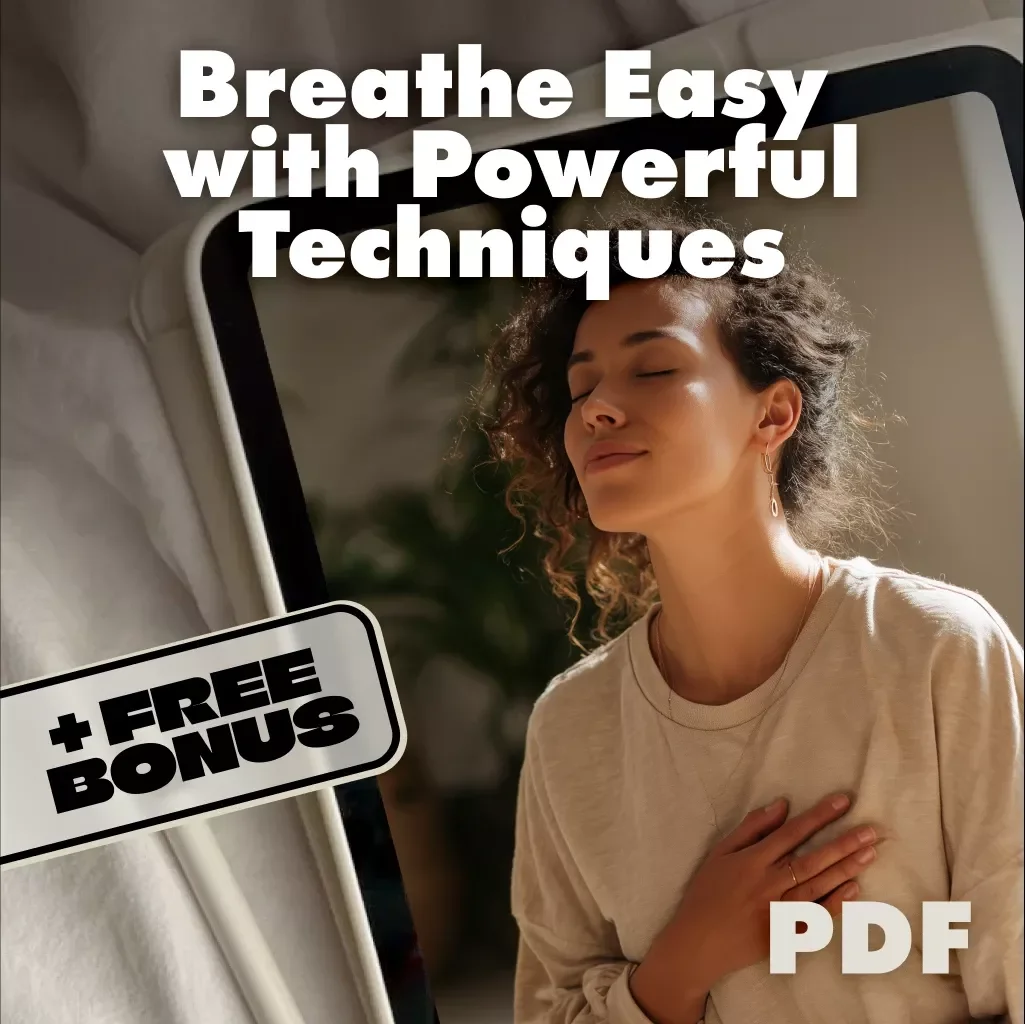 Breathe Easy with Powerful Techniques | Breathwork Techniques Guide for Stress Relief, Energy, Focus & Well-being | Digital Download eBook