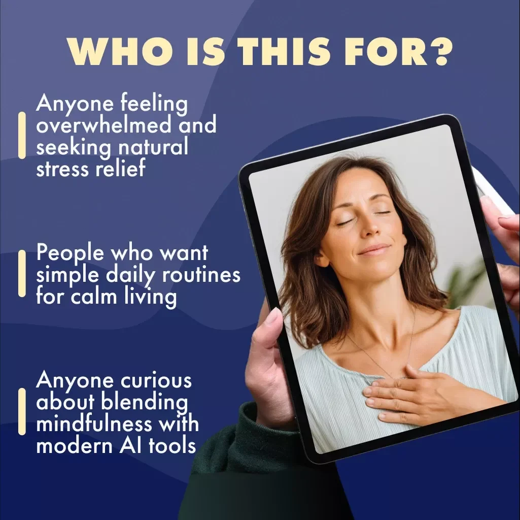 Calm Naturally: Easy Ways to Relieve Stress Without Pills | Stress Relief eBook | Natural Anxiety Guide | Mindfulness, Sleep, Nutrition & Self-Care Checklist