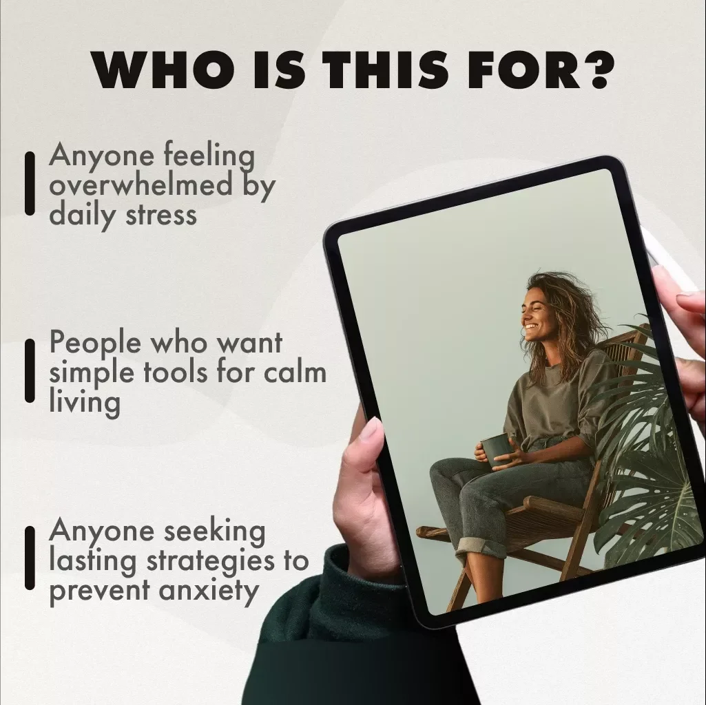 Practical Guide to Preventing Anxiety and Stress | Digital eBook & Checklist | Self-Help for Calm Living and Resilience | How to Prevent Anxiety and Stress