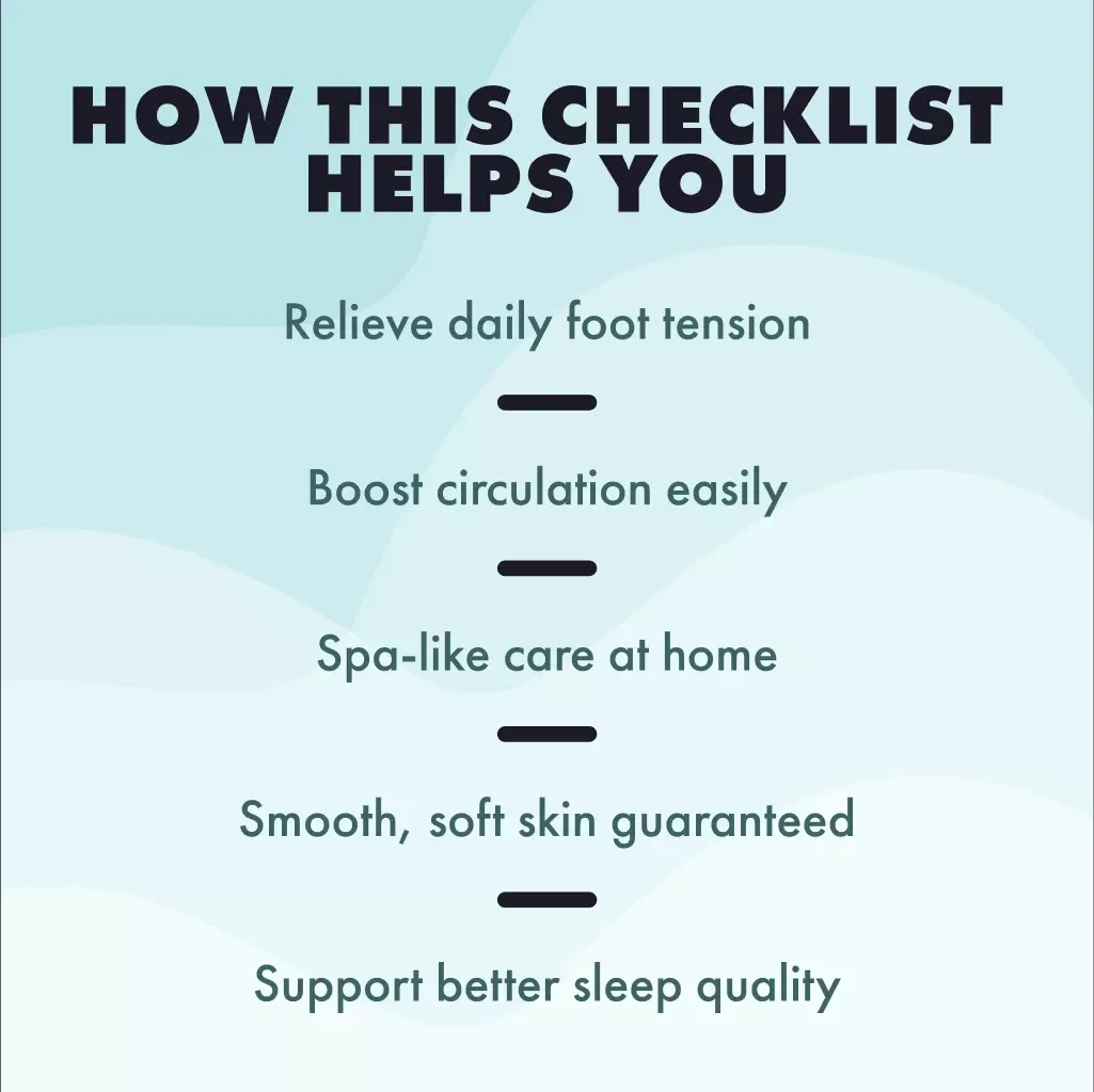 Blissful Feet: Your Foot Relaxation Checklist | Self-Care Digital Download | DIY Spa Guide for Tired Feet, Stress Relief & Pampering