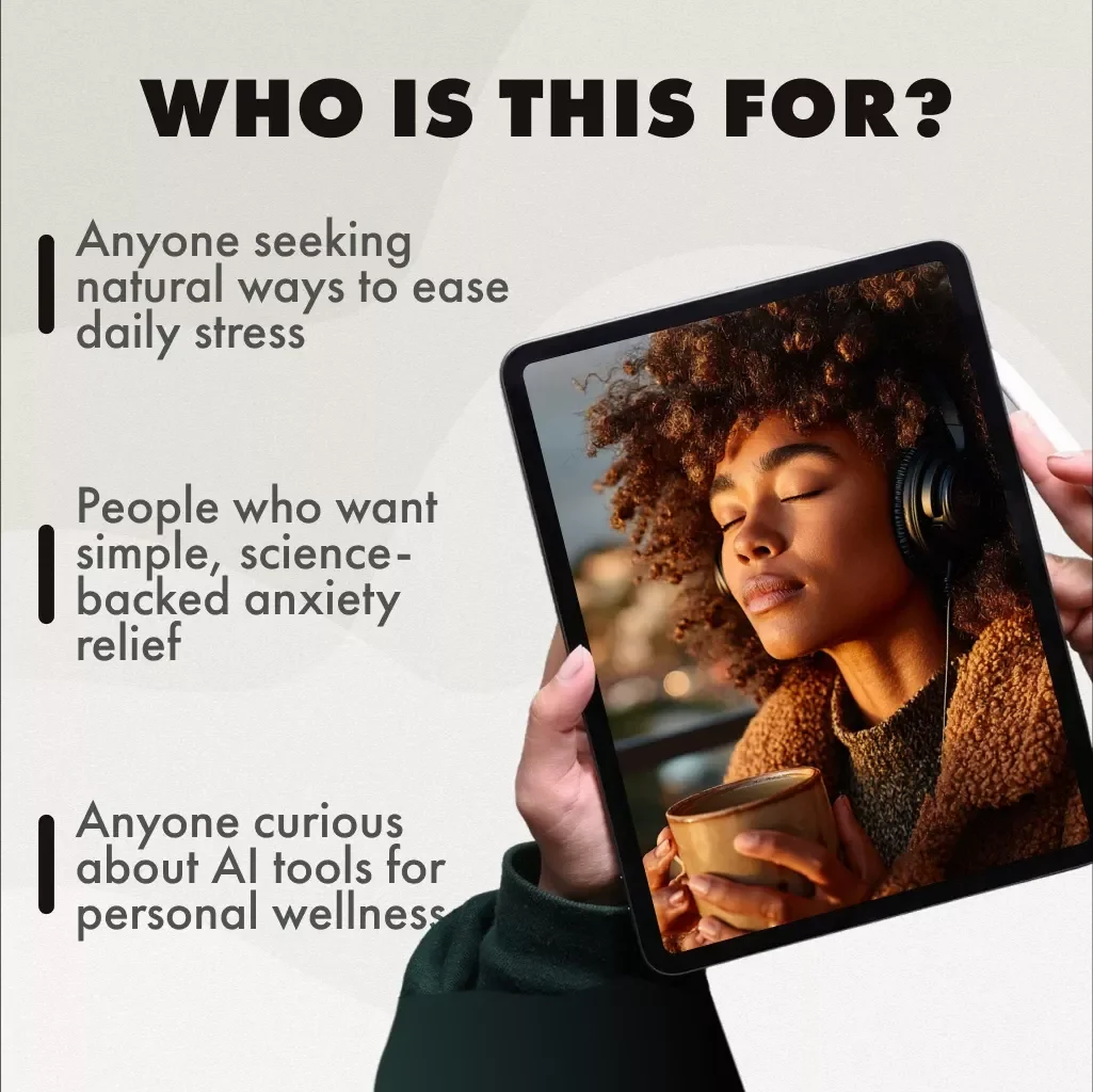 Harmony for the Mind: Using Music to Melt Stress and Anxiety | Digital Guide for Music to Relieve Stress and Anxiety | eBook, Checklist & Playlist Ideas