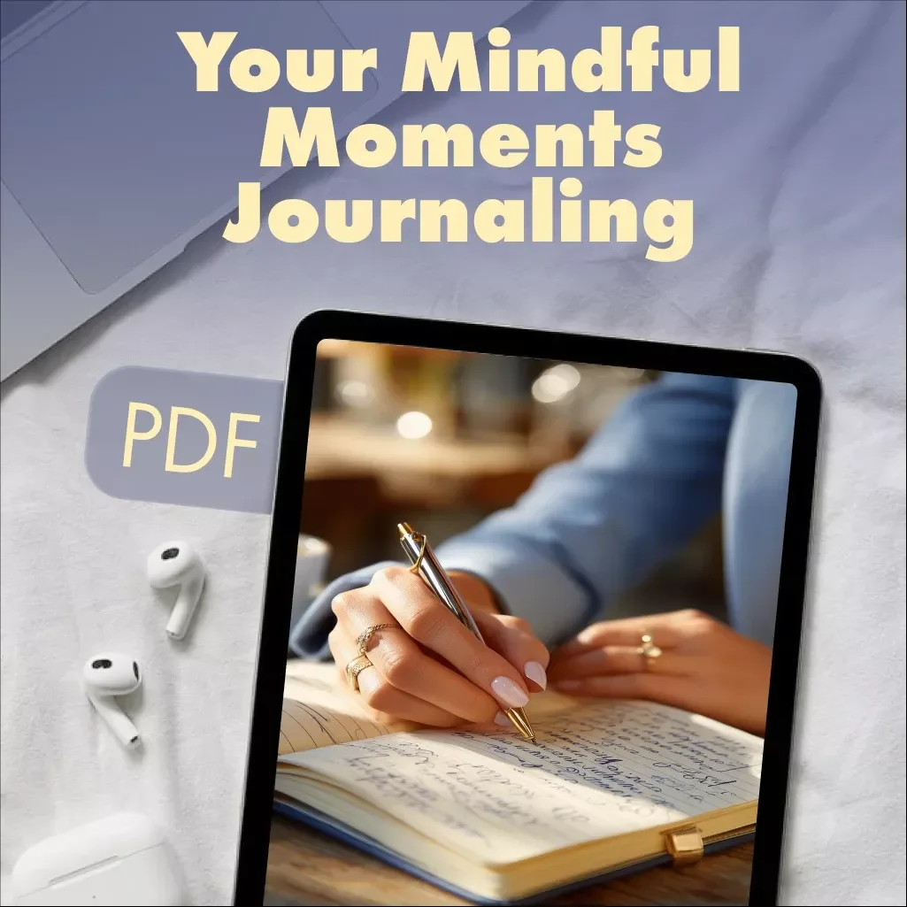Your Mindful Moments Journaling Checklist | Digital Download Mindfulness Journal Prompts, Daily Routine Self Care eBook, Printable Guided Checklist
