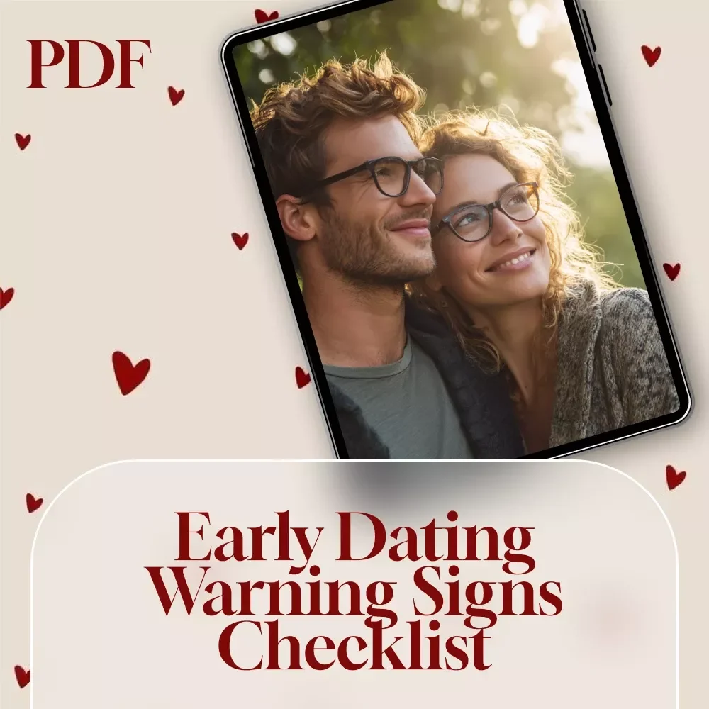 Early Dating Warning Signs Checklist | Relationship Red Flags Guide | Printable Digital Download for Recognizing Early Warning Signs in Dating