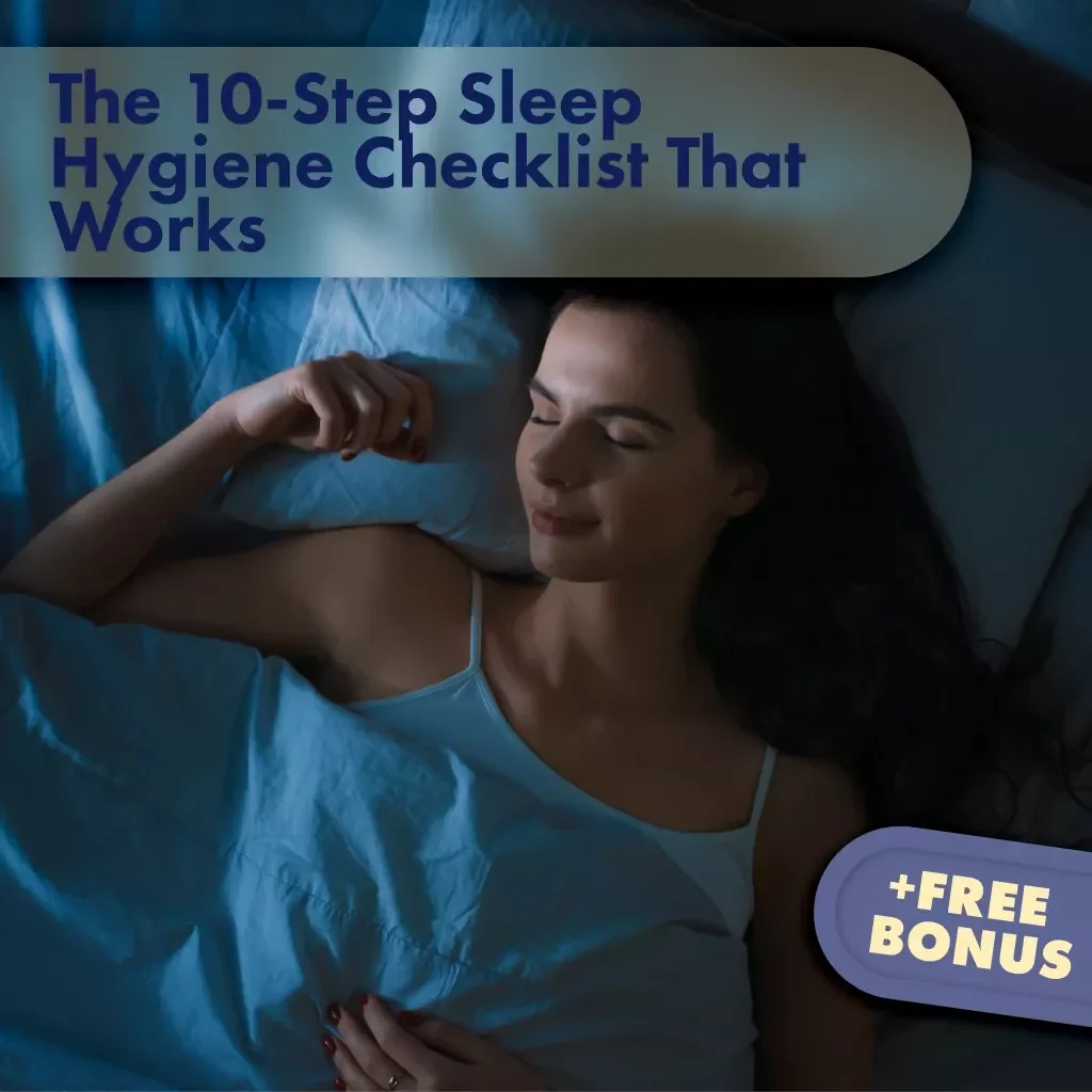 The 10-Step Sleep Hygiene Checklist That Works | Digital Download | Better Sleep Guide, Bedtime Routine & Wellness Self-Care Printable