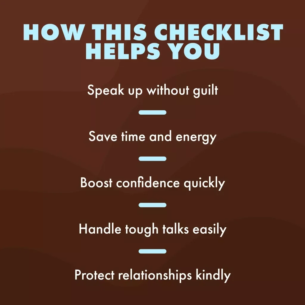 Boundary Language Cheat Sheet: Say What You Mean Without Feeling Mean | Digital Download Checklist for Confident Communication & Setting Healthy Boundaries