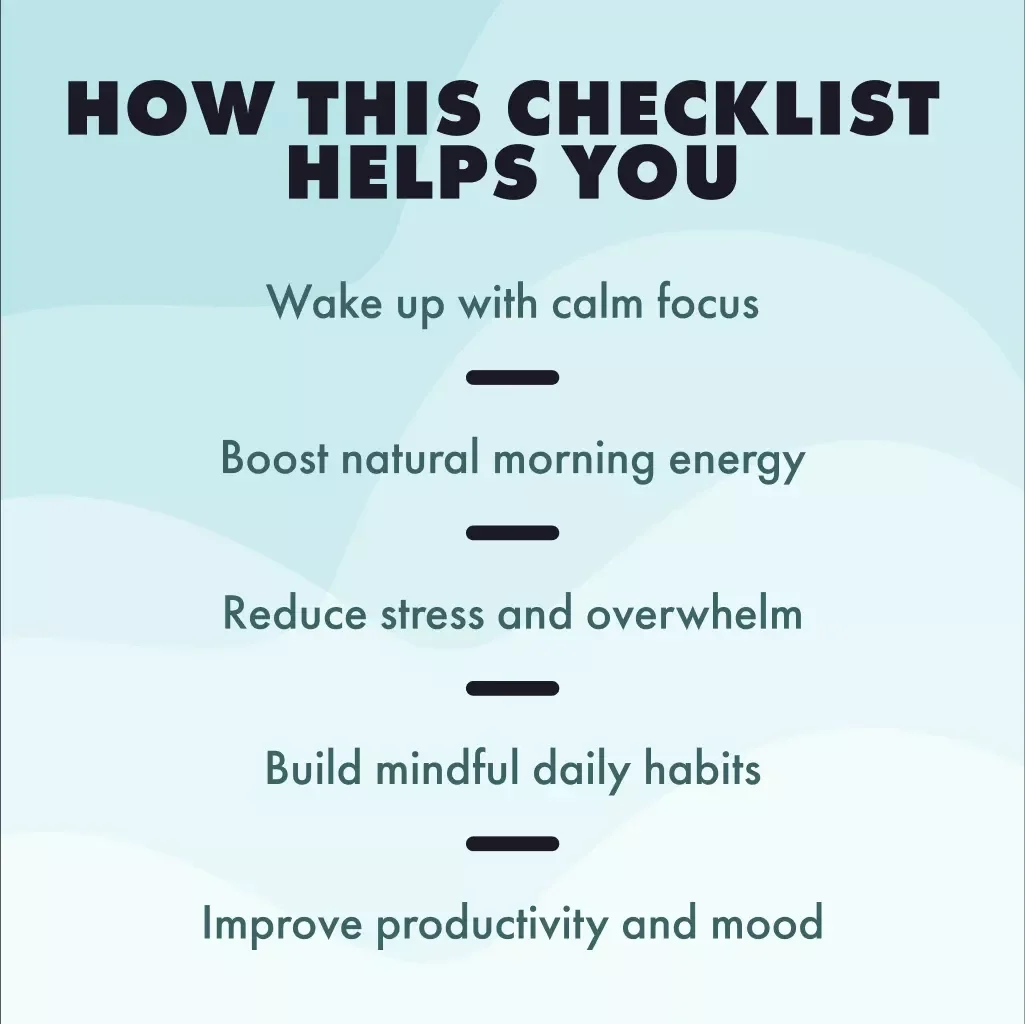 The No-Phone Morning Ritual Checklist: Reset Your Mind Before You Scroll | Digital Download | Printable Self-Care Checklist | The No-Phone Morning Ritual for a Clear Mind