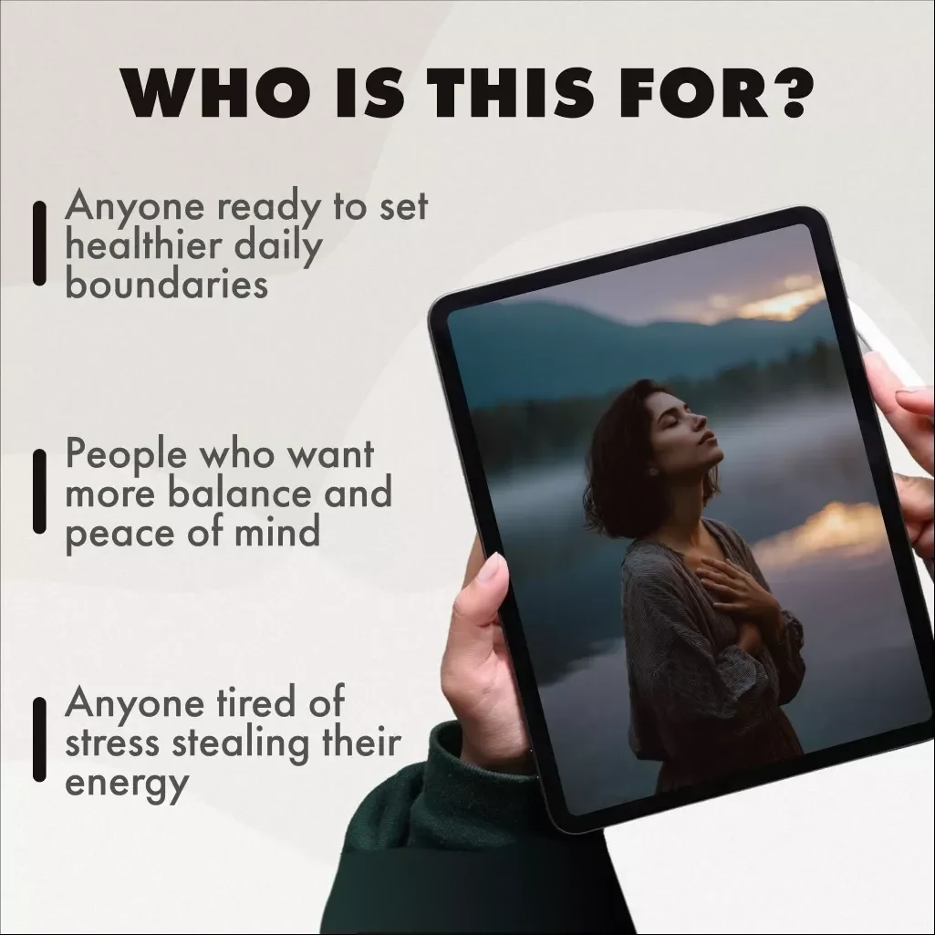 The Daily Boundary Check-In Playbook | Printable Self-Care Checklist | Digital Download for Mindfulness, Emotional Wellness & Healthy Boundaries