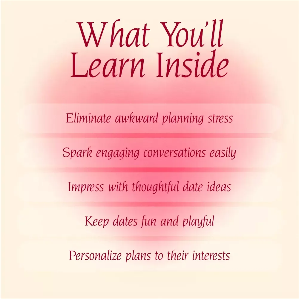 The Second Date Spark List | Digital Checklist for Fun & Flirty Second Date Ideas | Printable eBook Guide for Couples