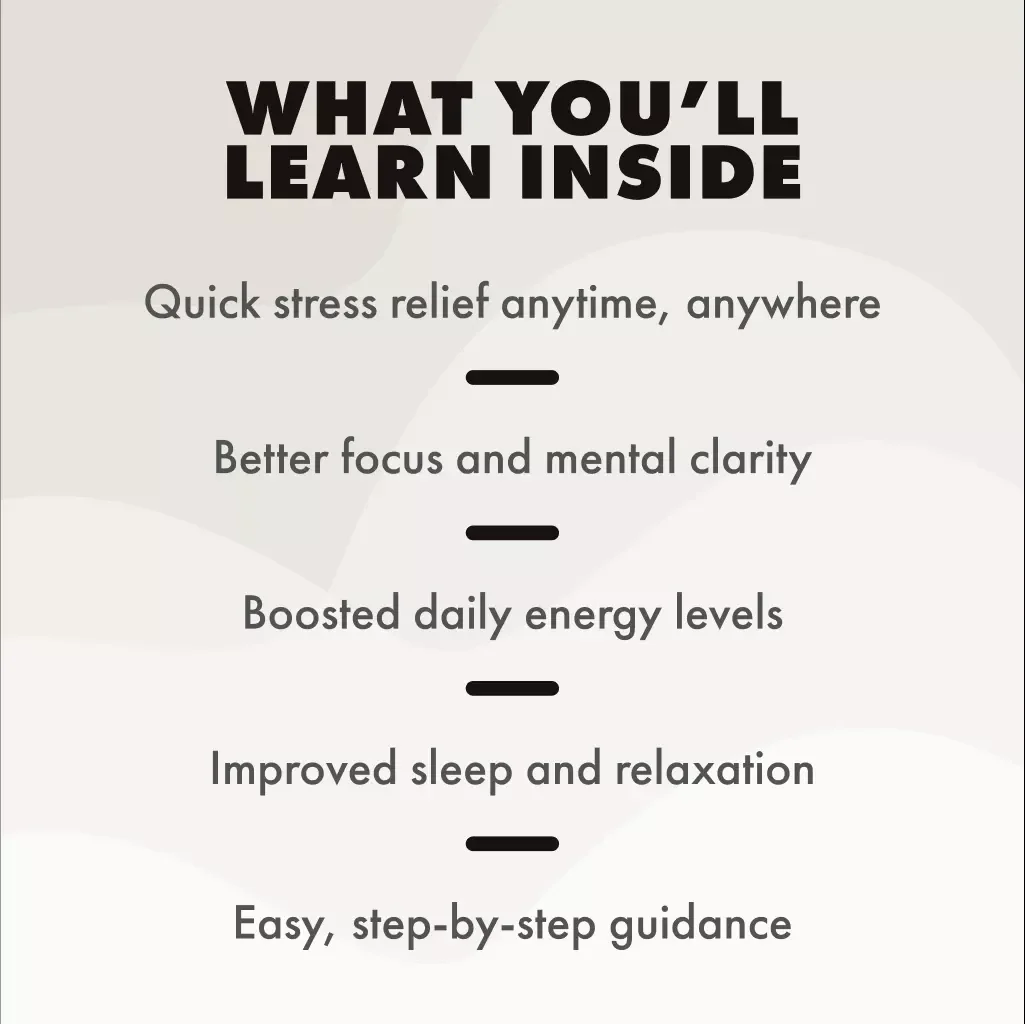 Breathe Easy with Powerful Techniques | Breathwork Techniques Guide for Stress Relief, Energy, Focus & Well-being | Digital Download eBook