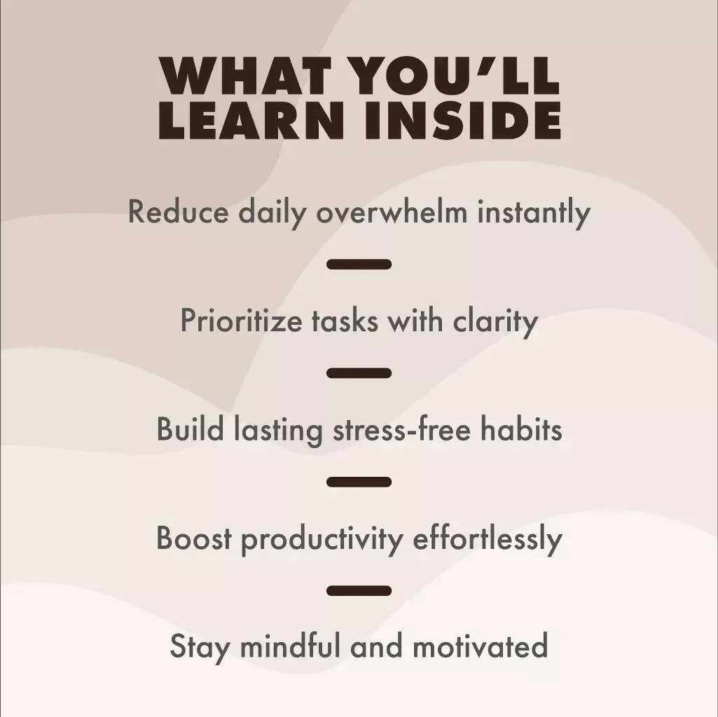 Master Your Day with Must Should Could for Stress Relief | Must-Should-Could Daily Tracker for Stress Relief | Printable & Digital eBook Guide