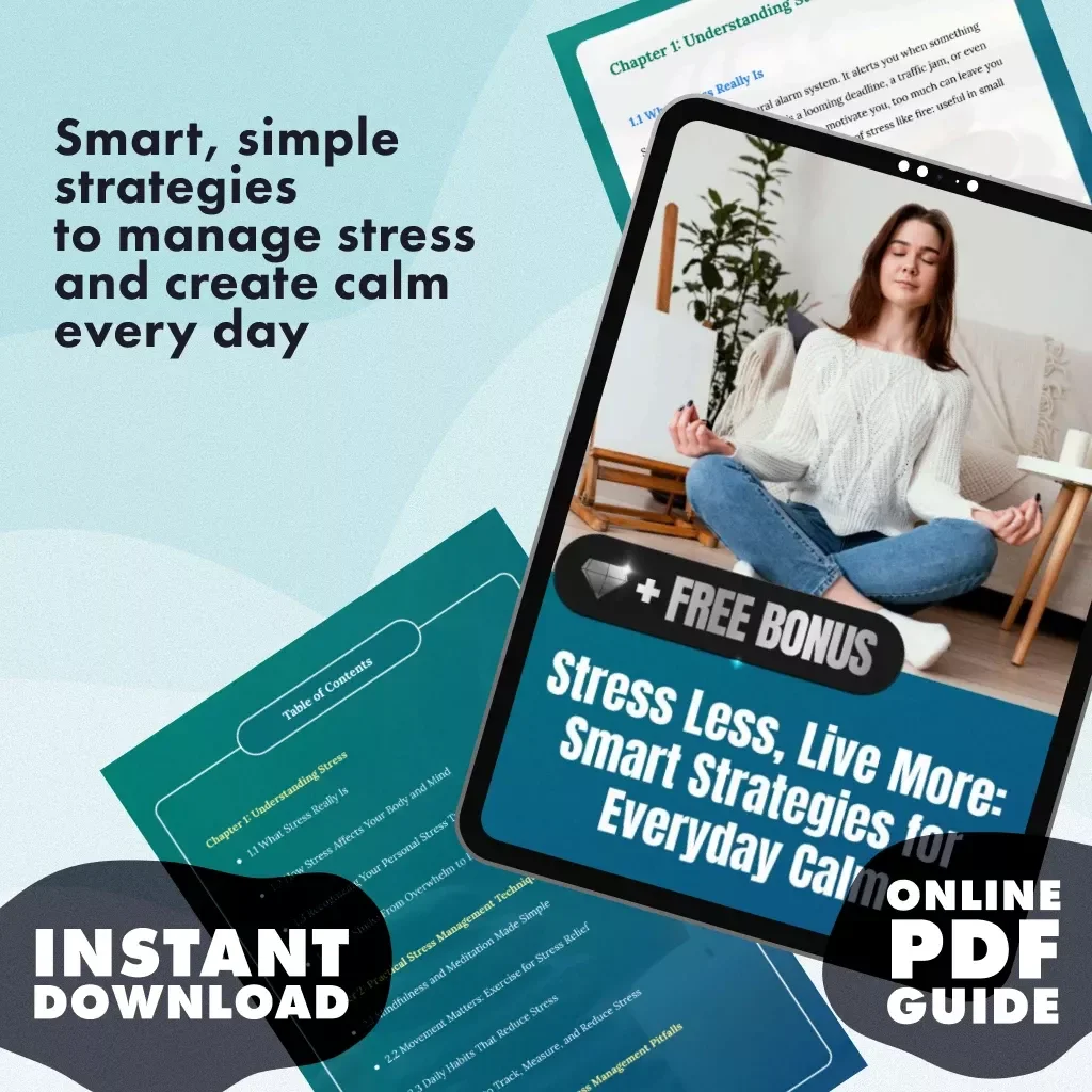 Stress Less, Live More: Smart Strategies for Everyday Calm | Digital Guide with Best Tips for Stress Management, Practical Techniques & Checklists