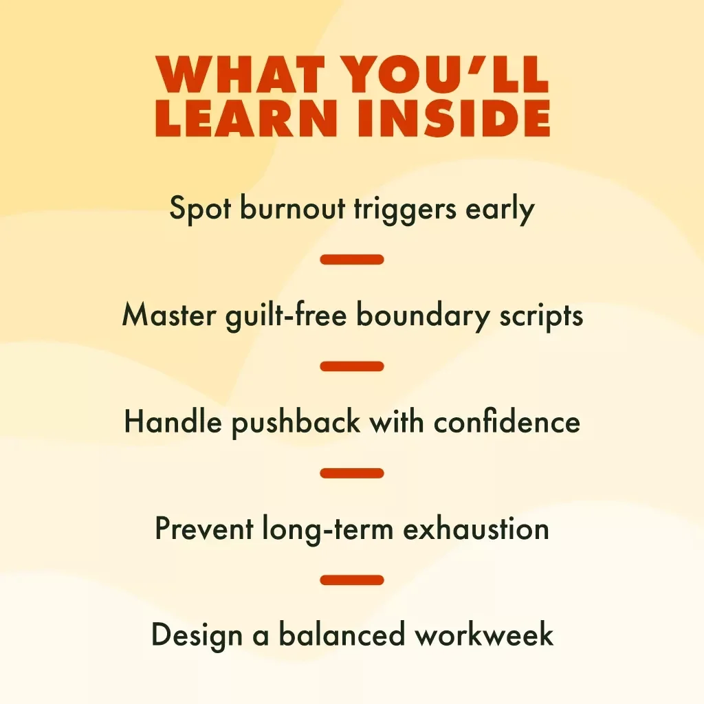 Protect Your Energy, Reclaim Your Time | Work Boundaries for Burnout Prevention Guide | Digital Download eBook & Checklist