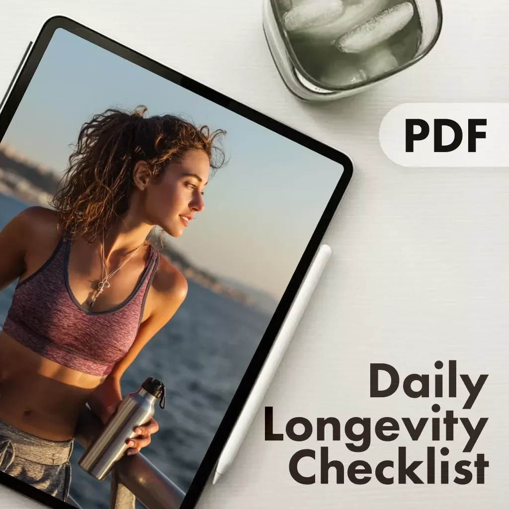 Daily Longevity Checklist: Proven Habits vs Fads | Healthy Living Guide | Digital Download Wellness eBook & Printable Checklist for Daily Habits