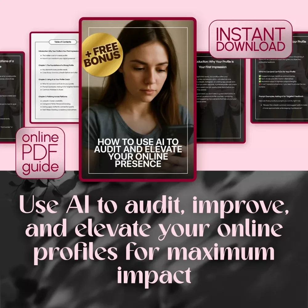 How to Use AI to Audit and Elevate Your Online Presence – AI Profile Audit Guide for LinkedIn, Instagram, TikTok, and Dating Apps