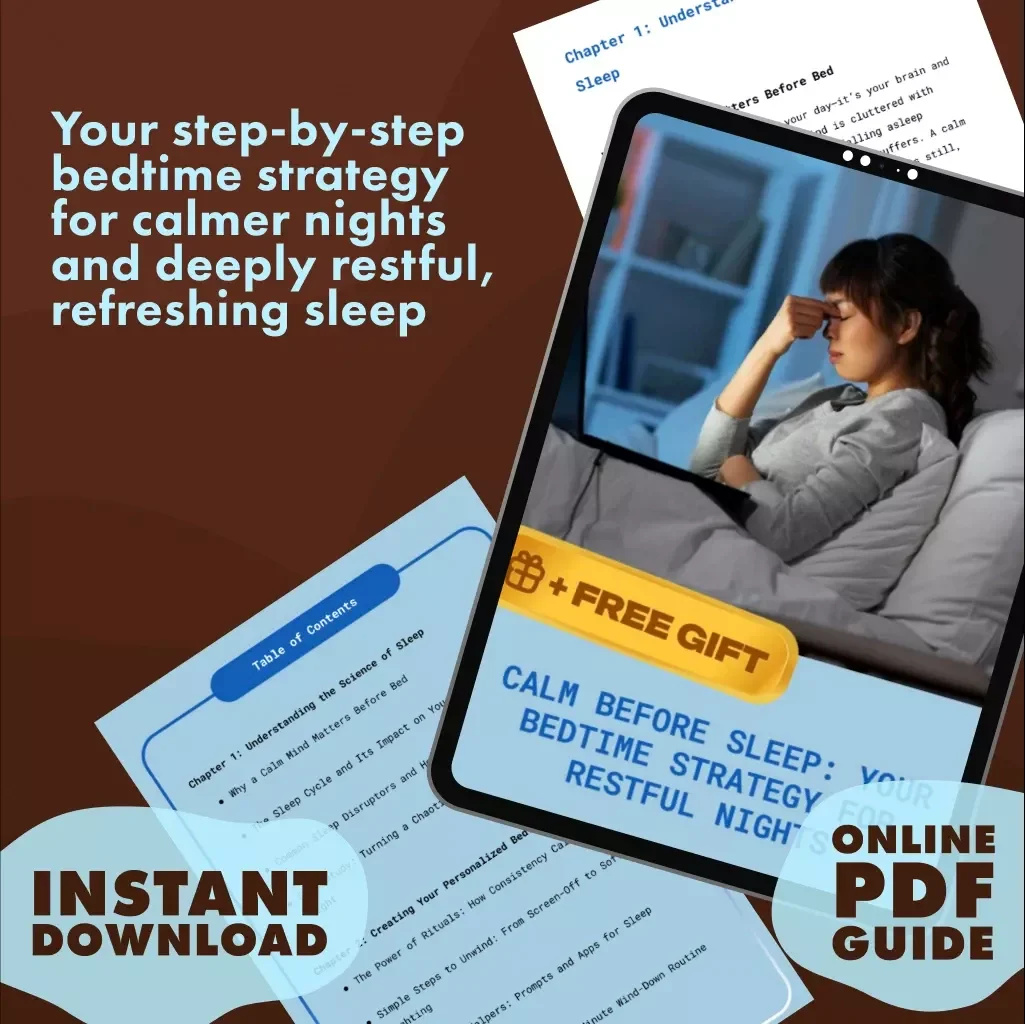 Calm Before Sleep: Your Bedtime Strategy for Restful Nights | Digital Guide for Better Sleep, Relaxation & Nighttime Routine