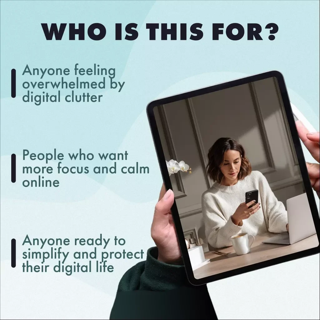 Digital Declutter Checklist: Free Your Mind, One Click at a Time | Digital Declutter Plan for Mental Space | eBook, Guide & Printable