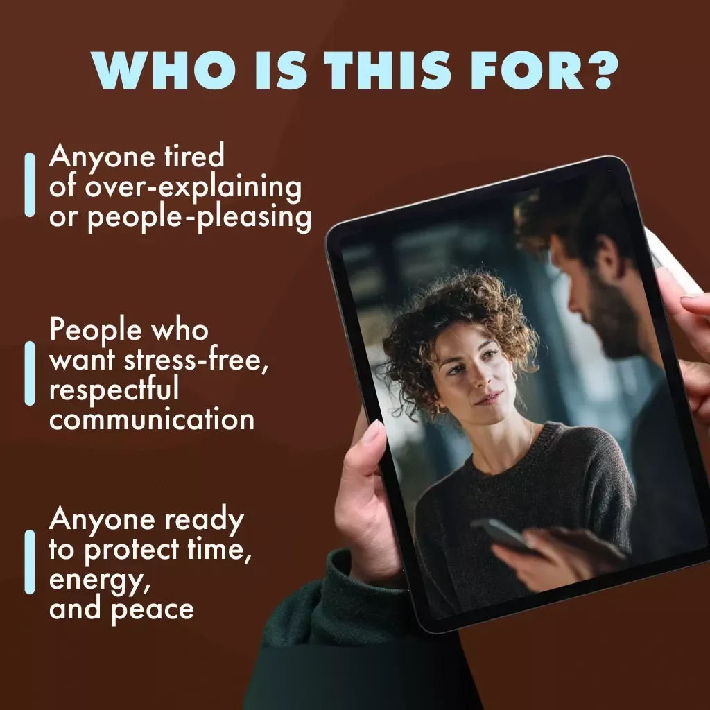 Boundary Language Cheat Sheet: Say What You Mean Without Feeling Mean | Digital Download Checklist for Confident Communication & Setting Healthy Boundaries