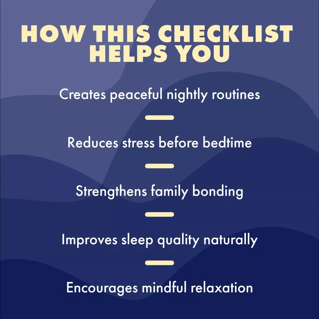 The Family Calm Night Rituals Checklist | Digital Download | Family Calm Night Checklist: Rituals That Actually Stick | Printable Evening Routine for Families