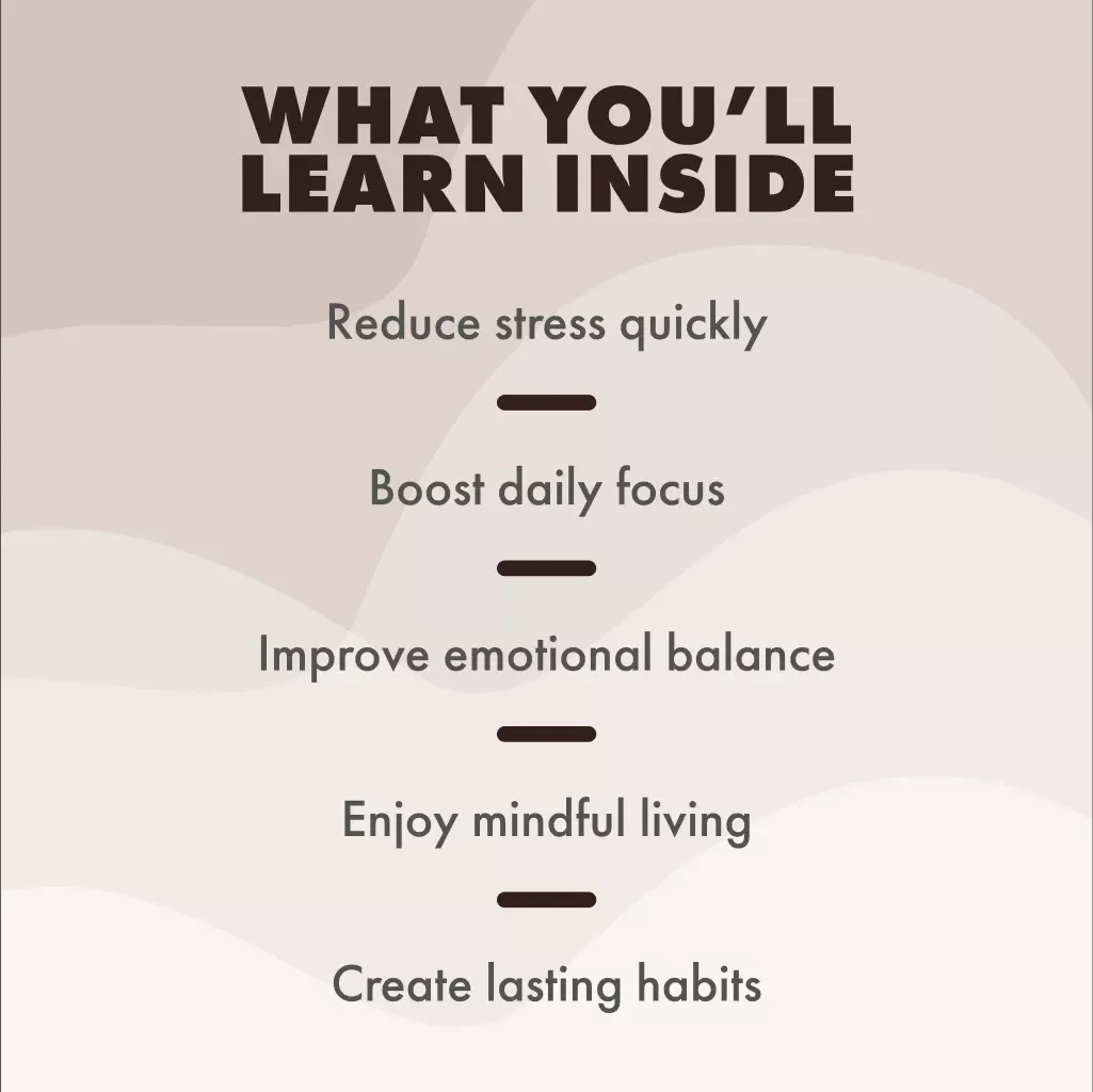 Simple Ways to Practice Mindfulness Every Day | Mindfulness eBook | Digital Download Guide with Practical Tips, Daily Mindfulness Exercises, and Easy Ways to Practice Mindfulness