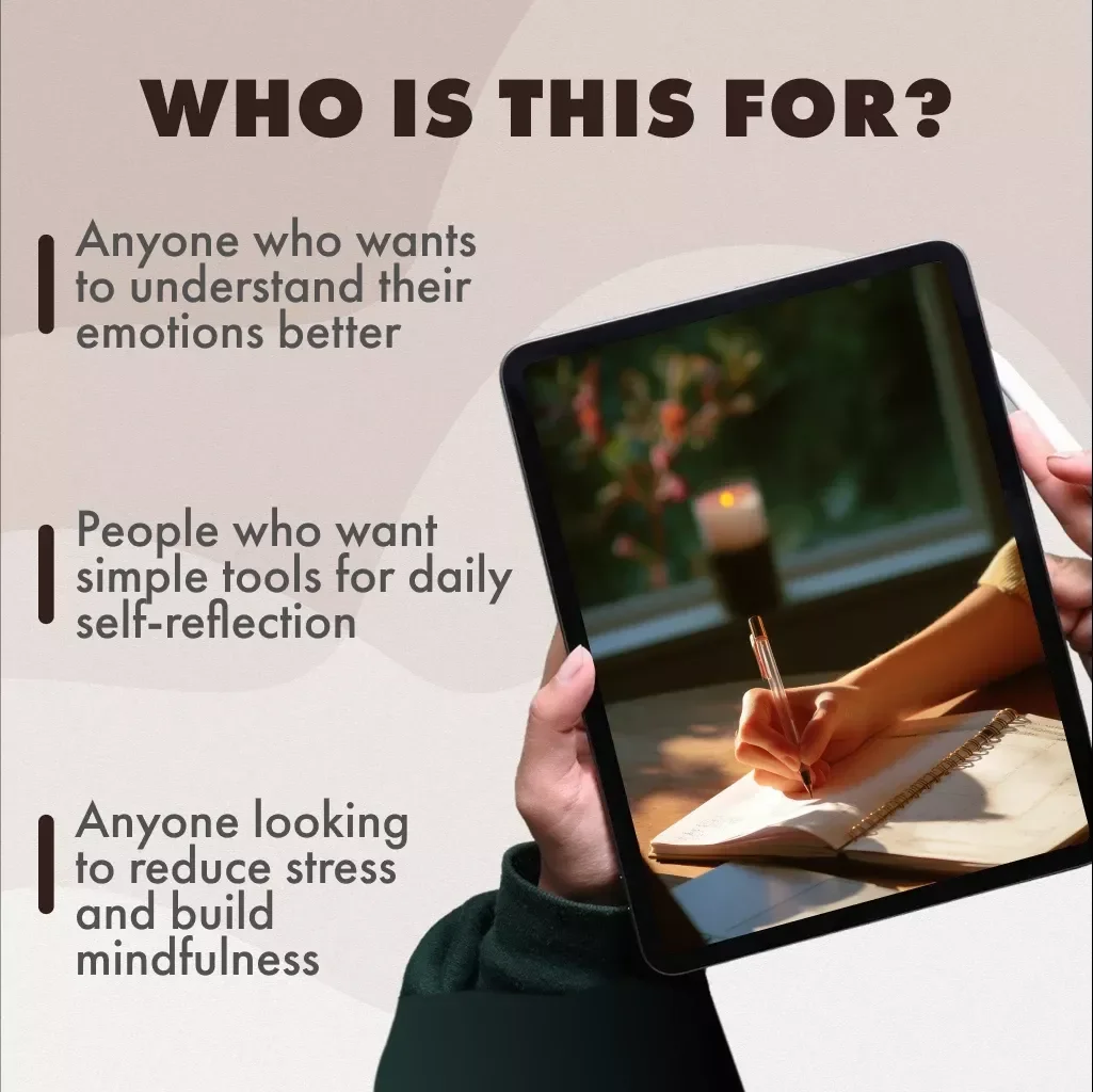 Feelings at a Glance: Your Emotion Check-In Template Guide | Digital Download eBook & Printable Checklist for Emotional Awareness