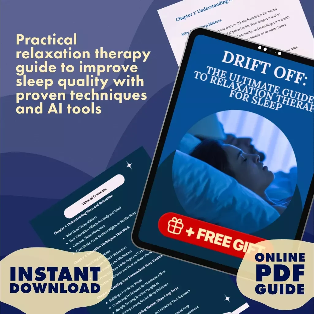 Drift Off: The Ultimate Guide to Relaxation Therapy for Sleep | Digital Download Guide for Better Rest, Calm Nights, and Stress Relief