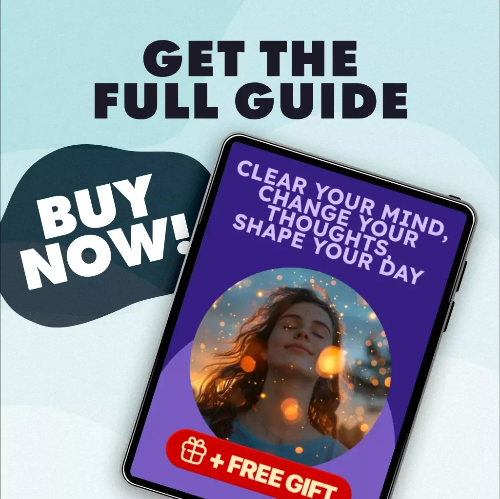 Clear Your Mind, Change Your Thoughts, Shape Your Day | AI-Based Journal for Worry Dump & Reframes | Digital Download Guide for Mental Clarity, Mindset Reset & Stress Relief