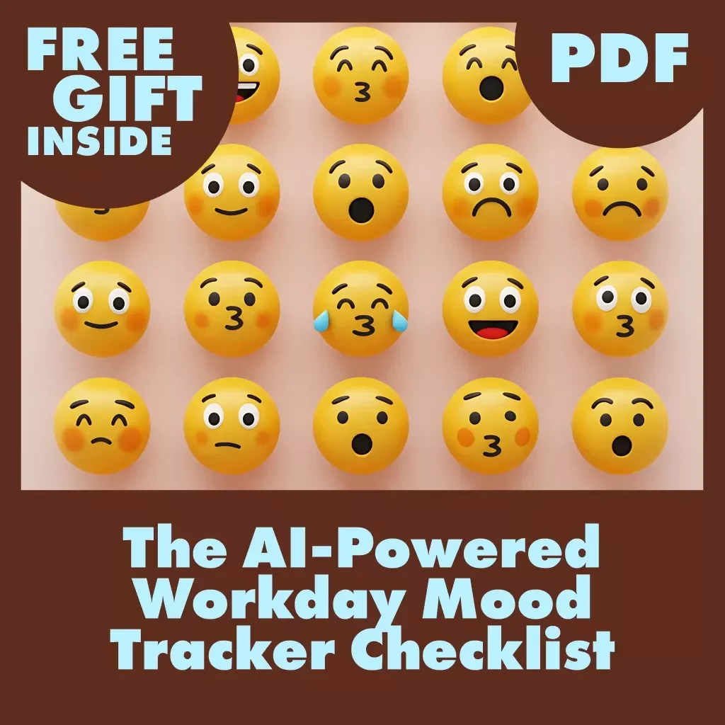 The AI-Powered Workday Mood Tracker Checklist | Digital Download Productivity Guide for Energy, Focus & Stress Relief