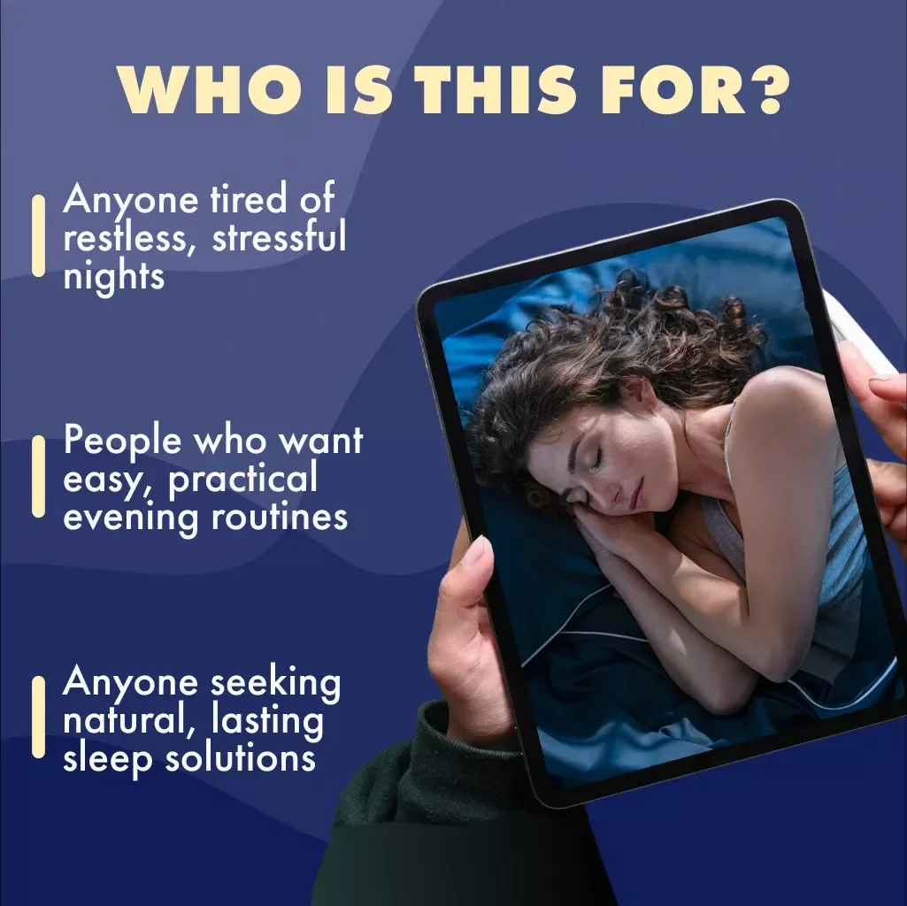 Drift Into Rest with the Perfect Evening Chill-Down Plan | Sleep Faster Guide, Relaxation Ebook, Digital Download for Better Rest