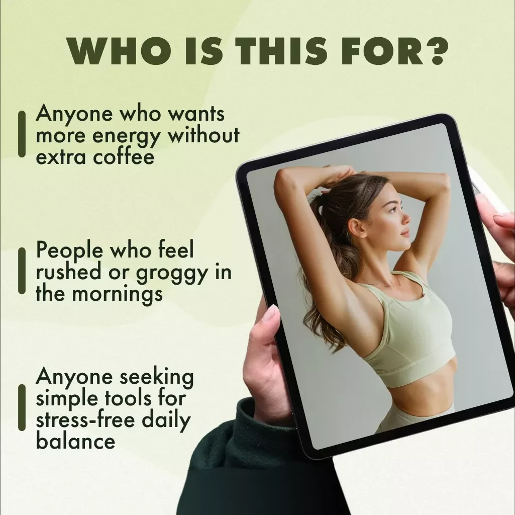 A Gentle Morning Stretch Guide to Awaken Your Body and Mind | Morning Stretch Routine to Start Calm | Digital Wellness eBook & Checklist
