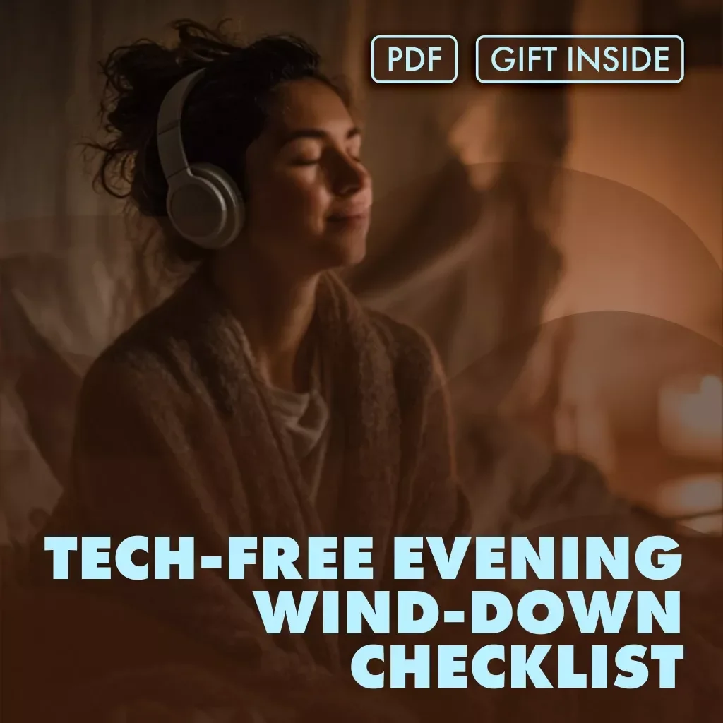 The Ultimate Tech-Free Evening Wind-Down Checklist | Relaxing Tech-Free Evening Checklist | Digital Download Self-Care Routine for Better Sleep & Stress Relief
