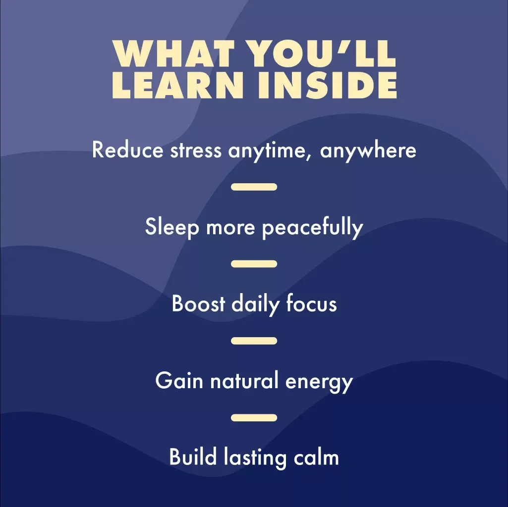 A Guide to Breathing Relaxation Techniques | Digital eBook for Stress Relief, Mindfulness, and Calm Living | Printable Guide & Instant Download