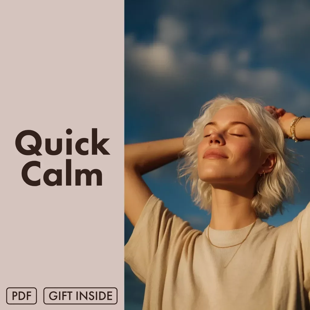 Quick Calm: The Stress-Relief Checklist | Digital Download | Instant Guide on How to Relieve Stress Quickly | Printable Wellness & Self-Care Tool