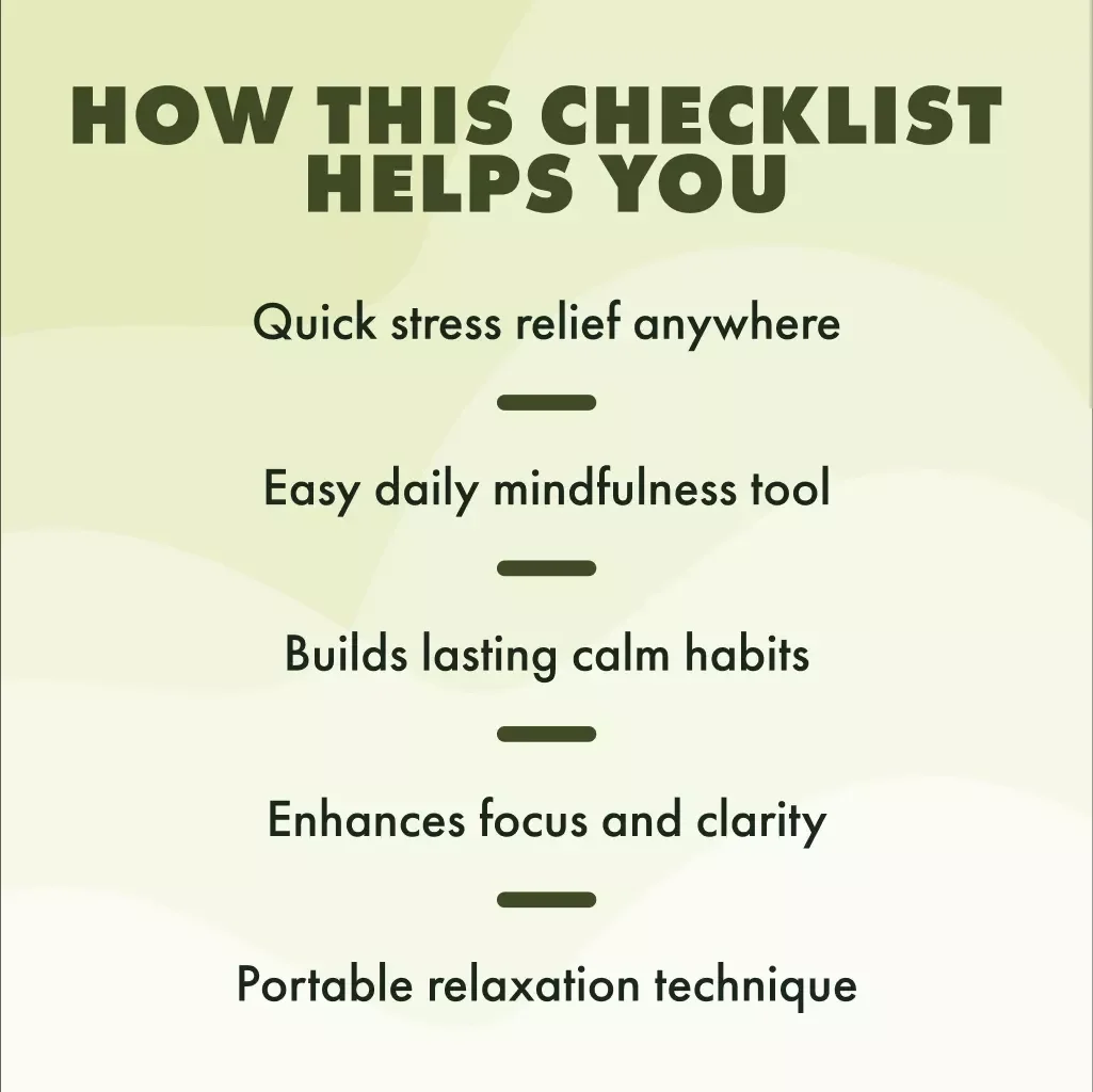 Calm With Smell in 30 Seconds Using Scent Anchors | Digital Checklist for Relaxation, Stress Relief, and Mindfulness | Instant Download Guide