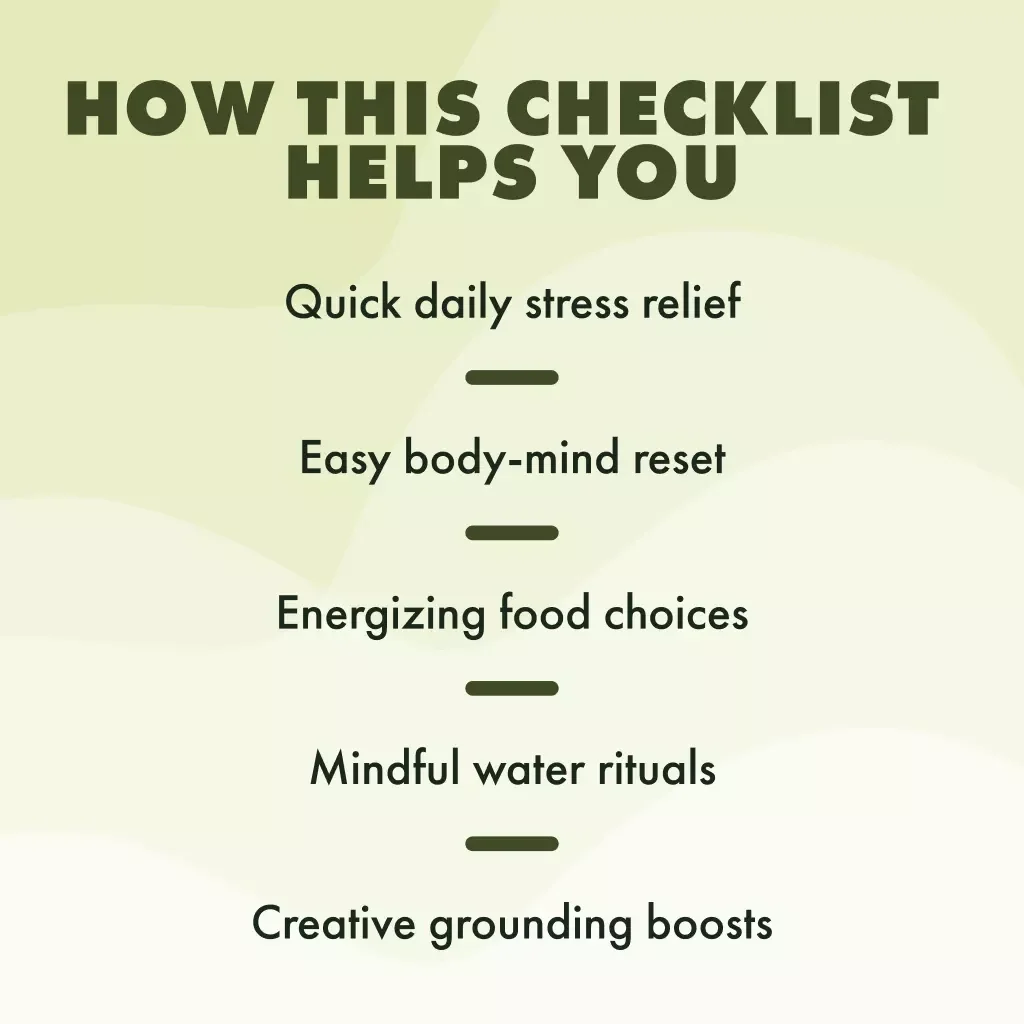 Grounding for Health: Your Fun & Practical Checklist | Digital Wellness Guide, Mindfulness, and Self-Care Tool for Stress Relief, Relaxation & Energy Balance