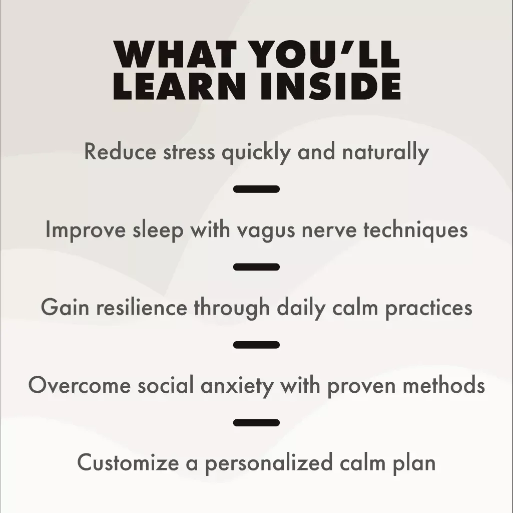 The Vagus Nerve Calm Guide: Simple Techniques to Reset Stress – Stress Relief eBook and Digital Download