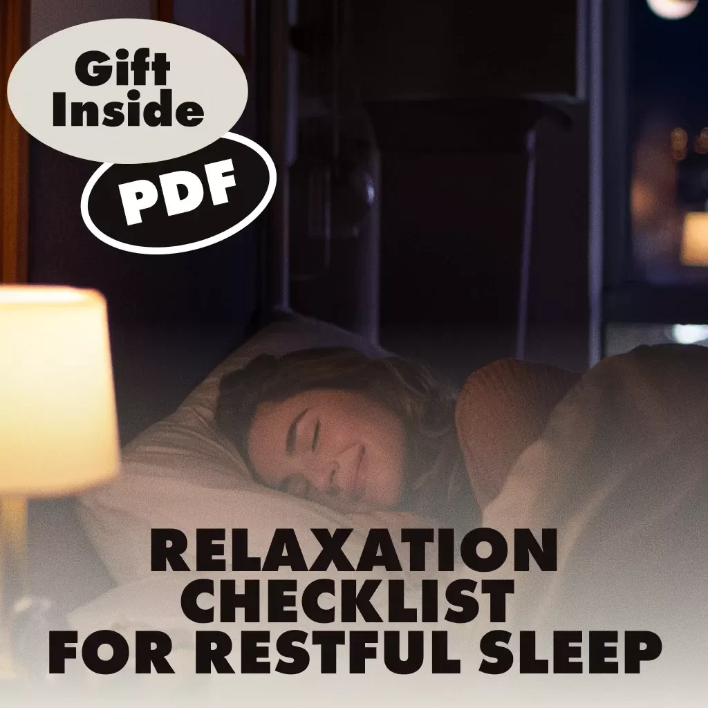 Relaxation Checklist for Restful Sleep | Digital Download | Bedtime Routine & Relaxation Techniques for Sleep | Sleep Aid Printable