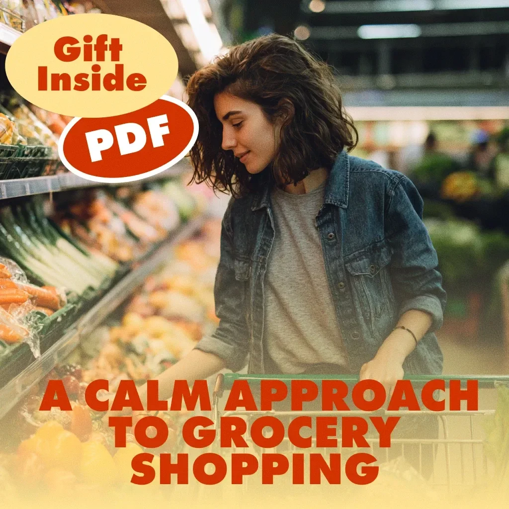 Breathe Easy at the Store: A Calm Approach to Grocery Shopping | Anxiety-Friendly Grocery Walk Guide | Digital Download eBook & Checklist for Stress-Free Shopping