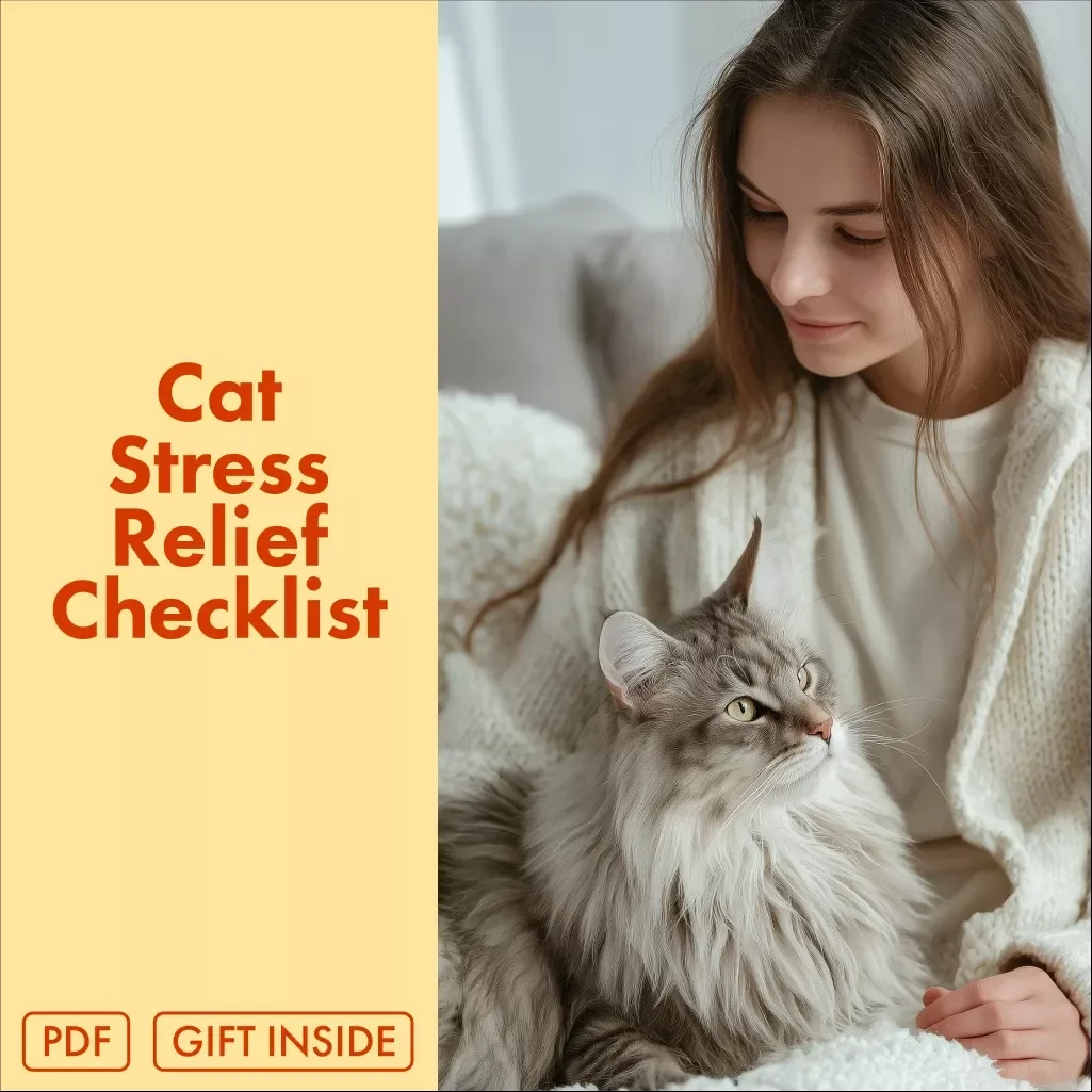 The Ultimate Cat Stress Relief Checklist: Calm Your Kitty Like a Pro | Digital Download Guide for Cat Stress Relief, eBook & Printable Cheatsheet
