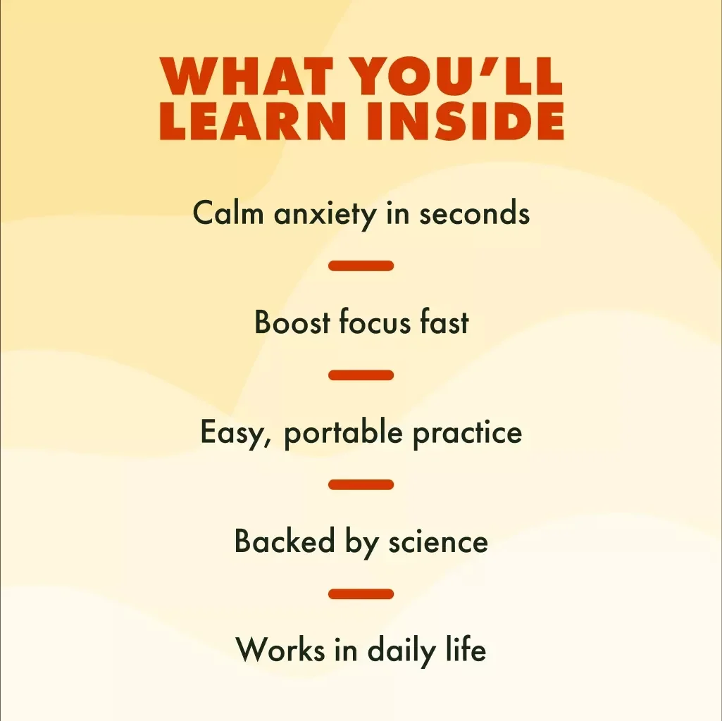 Name Three Things: The Calm Hack That Actually Works | Digital Guide for Anxiety Relief, Stress Management, and Mindfulness Practice | Instant Download eBook & Checklist