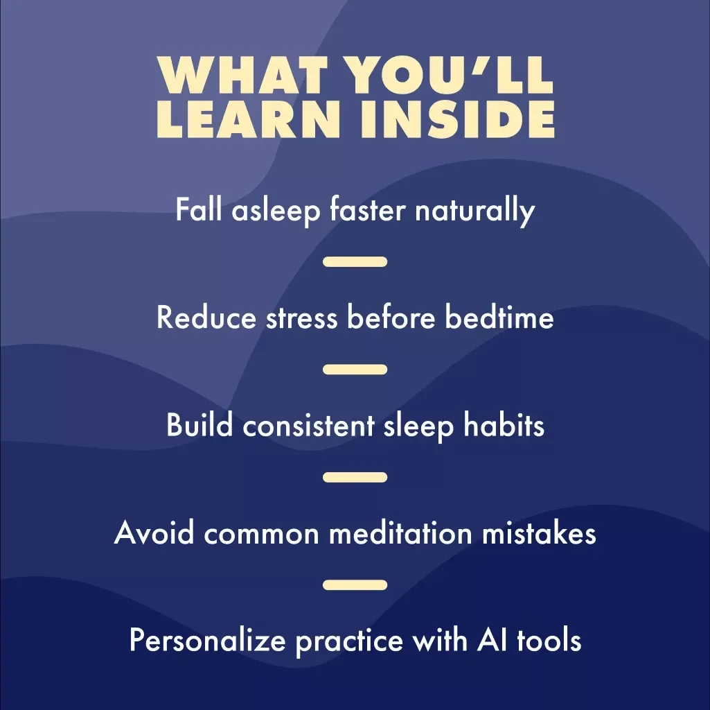 Peaceful Mind Deep Sleep Guide | Meditation for Relaxation and Sleep | Digital Download eBook & Checklist for Better Rest