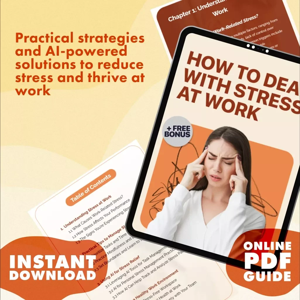 How to Deal with Stress at Work | Digital Guide for Workplace Wellness, Productivity & Stress Management